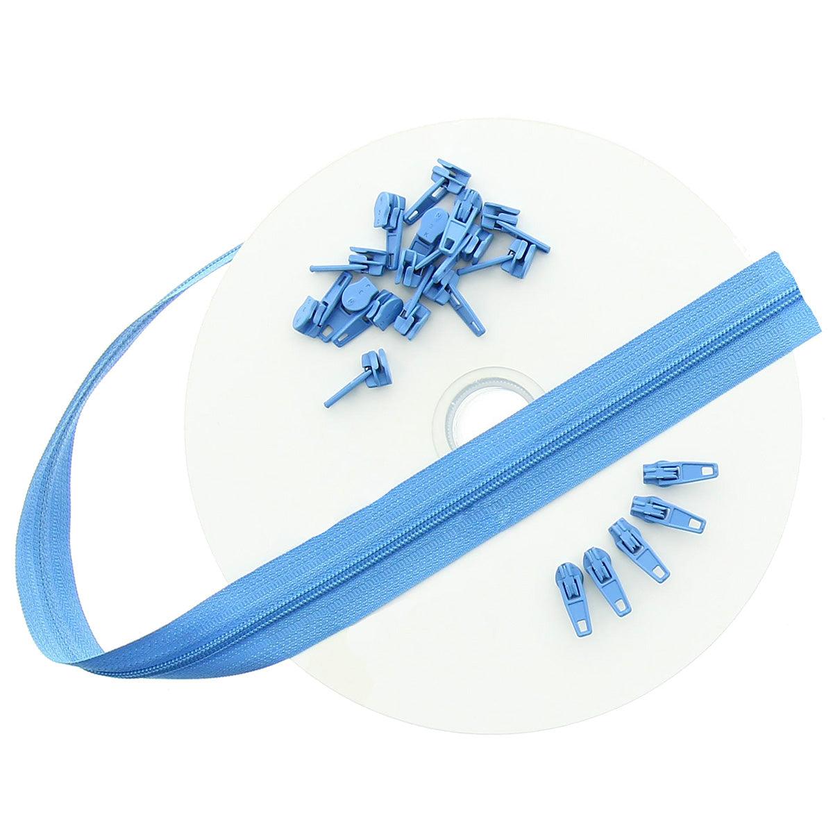 10 -meter nylon closure roller - Nattier blue