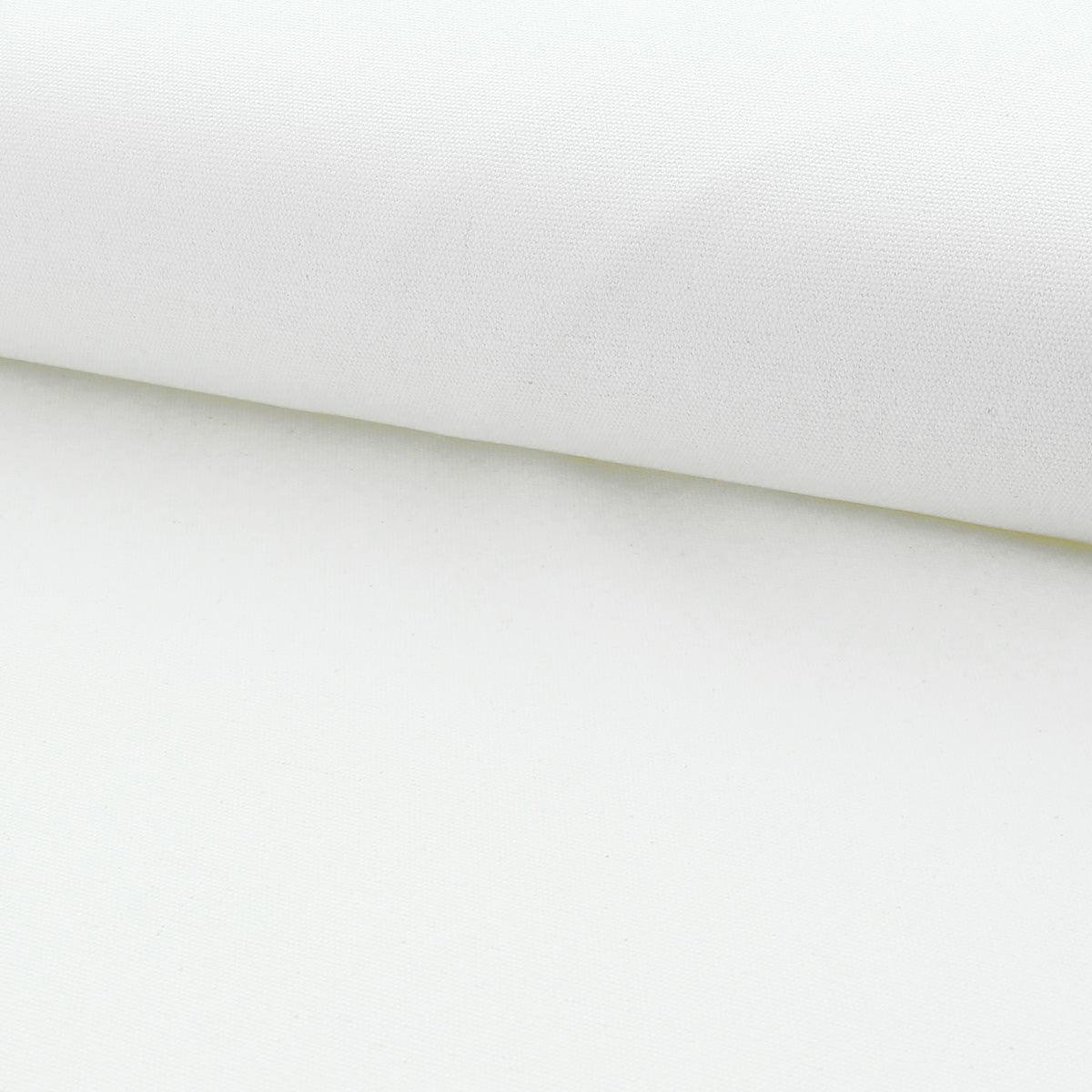 Toile de coton canvas demi-natté - Blanc