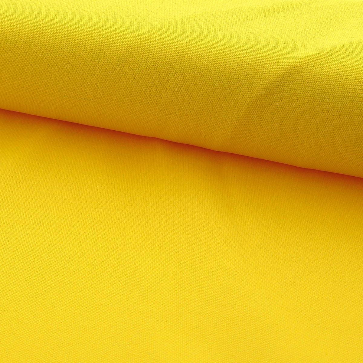 Toile de coton canvas demi-natté - Jaune