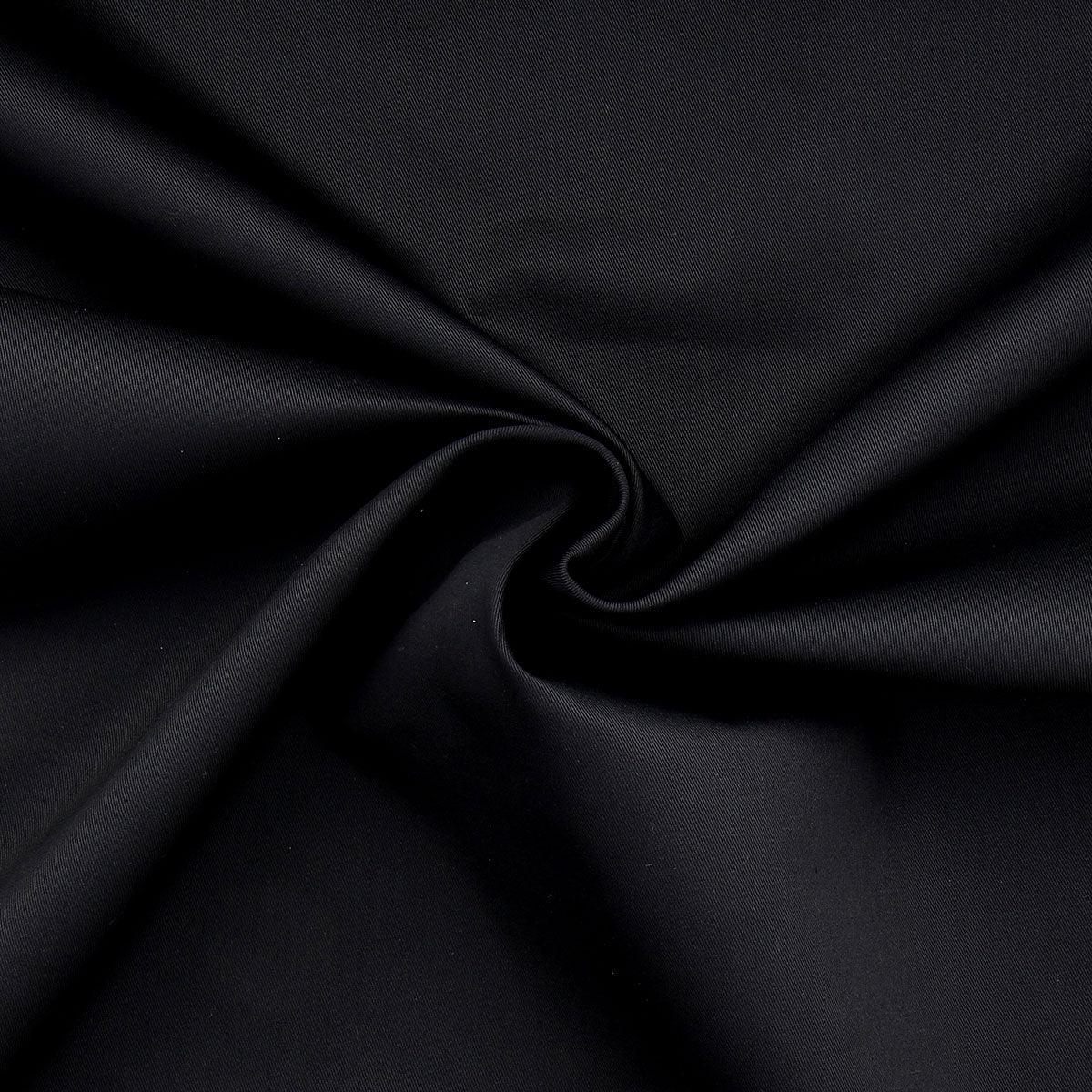 Polycoton gabardine fabric - black