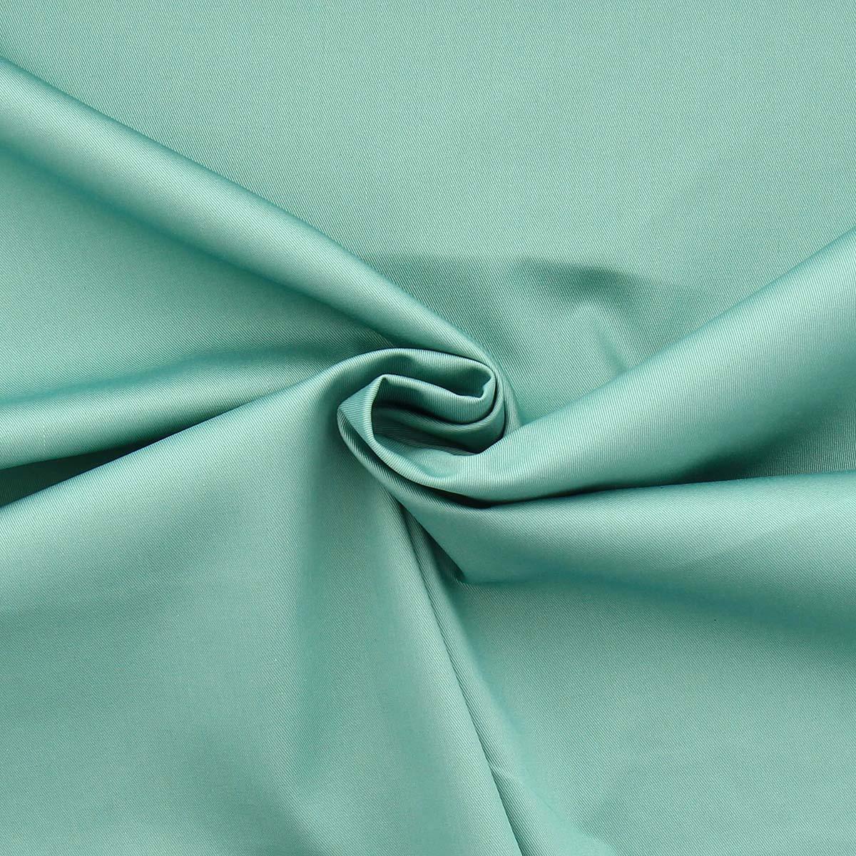 Tissu gabardine polycoton - Vert menthe