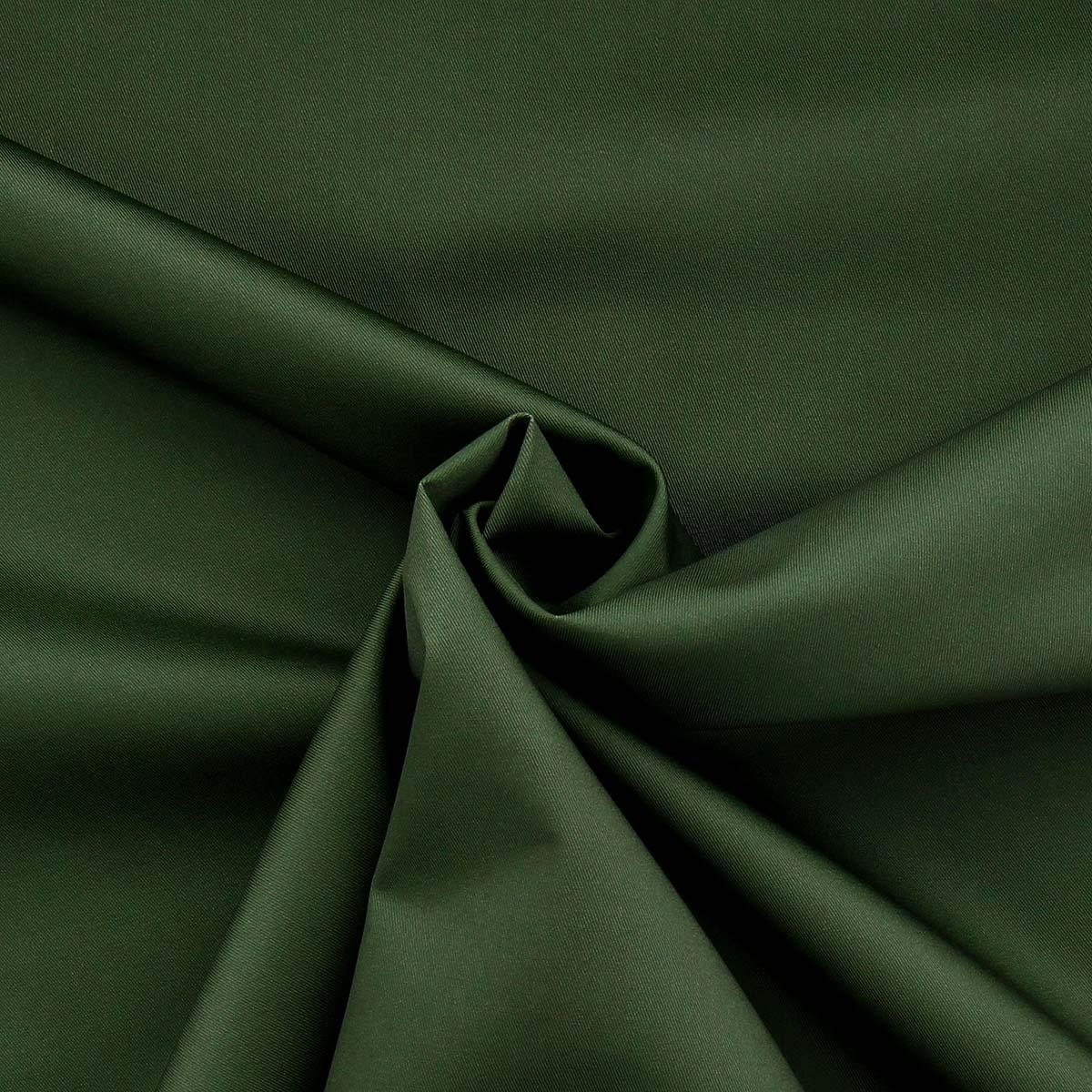 Tissu gabardine polycoton - Militaire