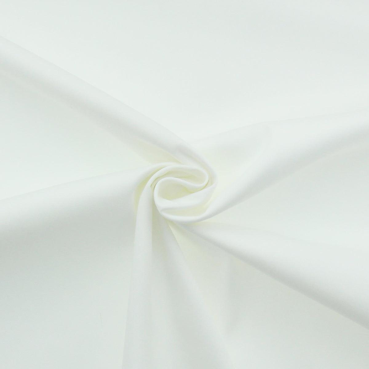 Polycoton gabardine fabric - broken white