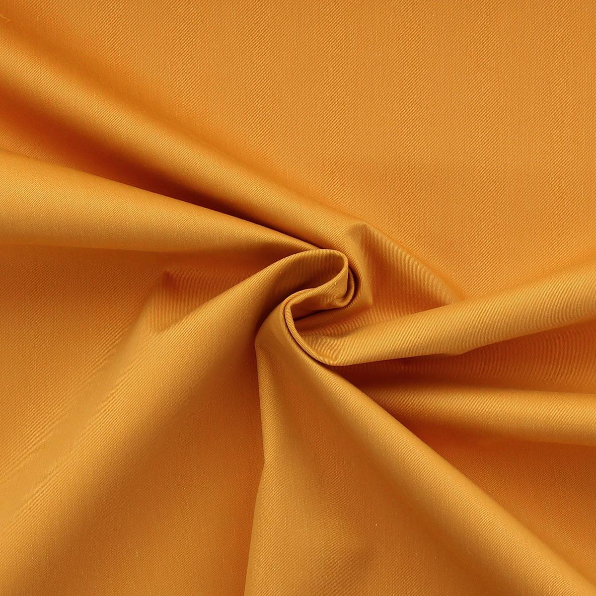 Tissu gabardine polycoton - Ocre