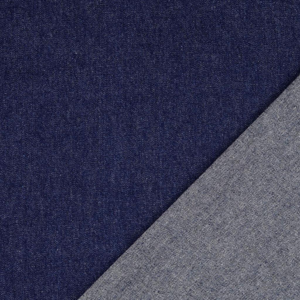 Tissu jeans coton léger - Bleu denim