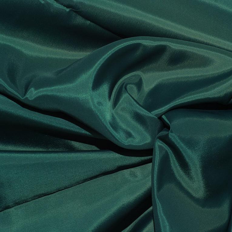 Deluxe antistatic Pongé lining - Dark green