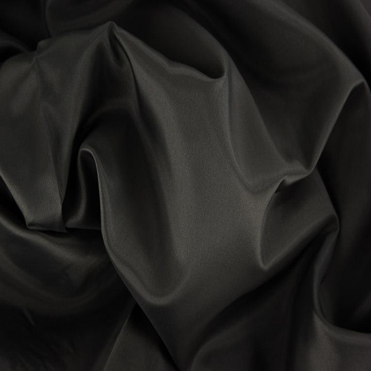 Deluxe antistatic Pongé lining - Anthracite gray