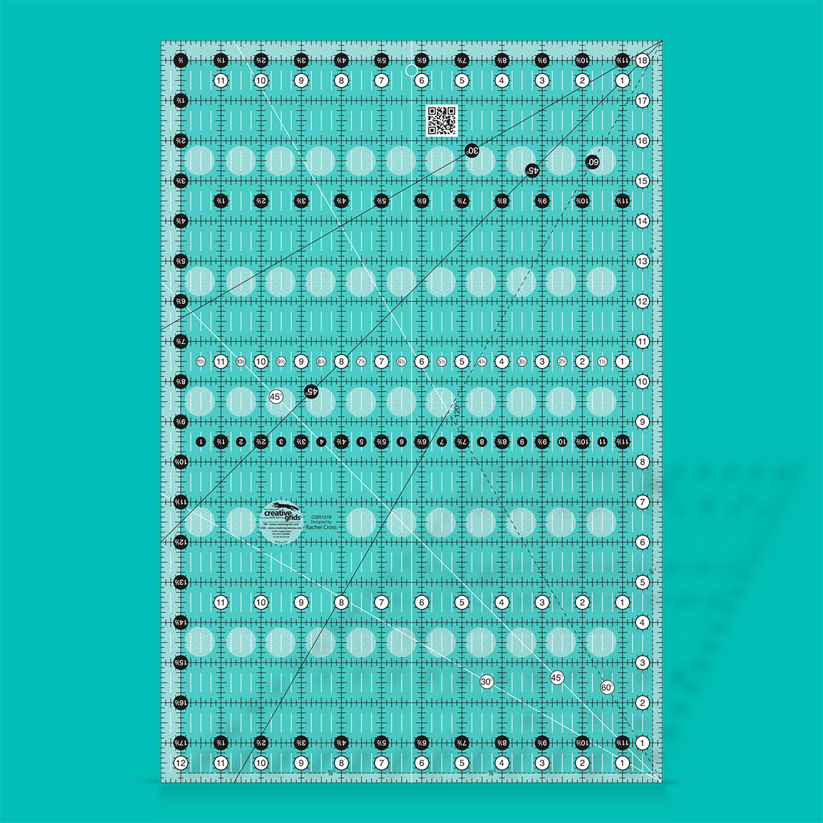 Règle rectangle quilting 12.5" x 18.5" Creative Grids
