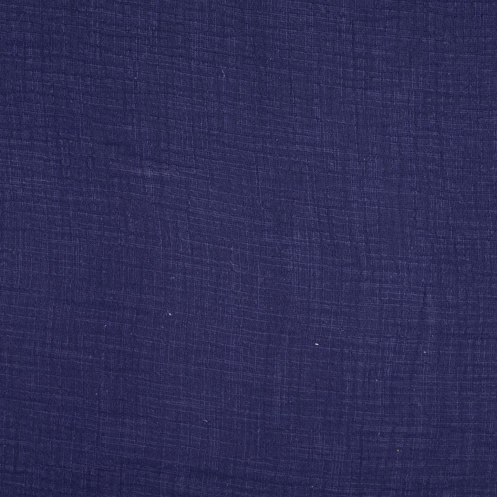 Double fabric of vintage cotton gauze - navy blue