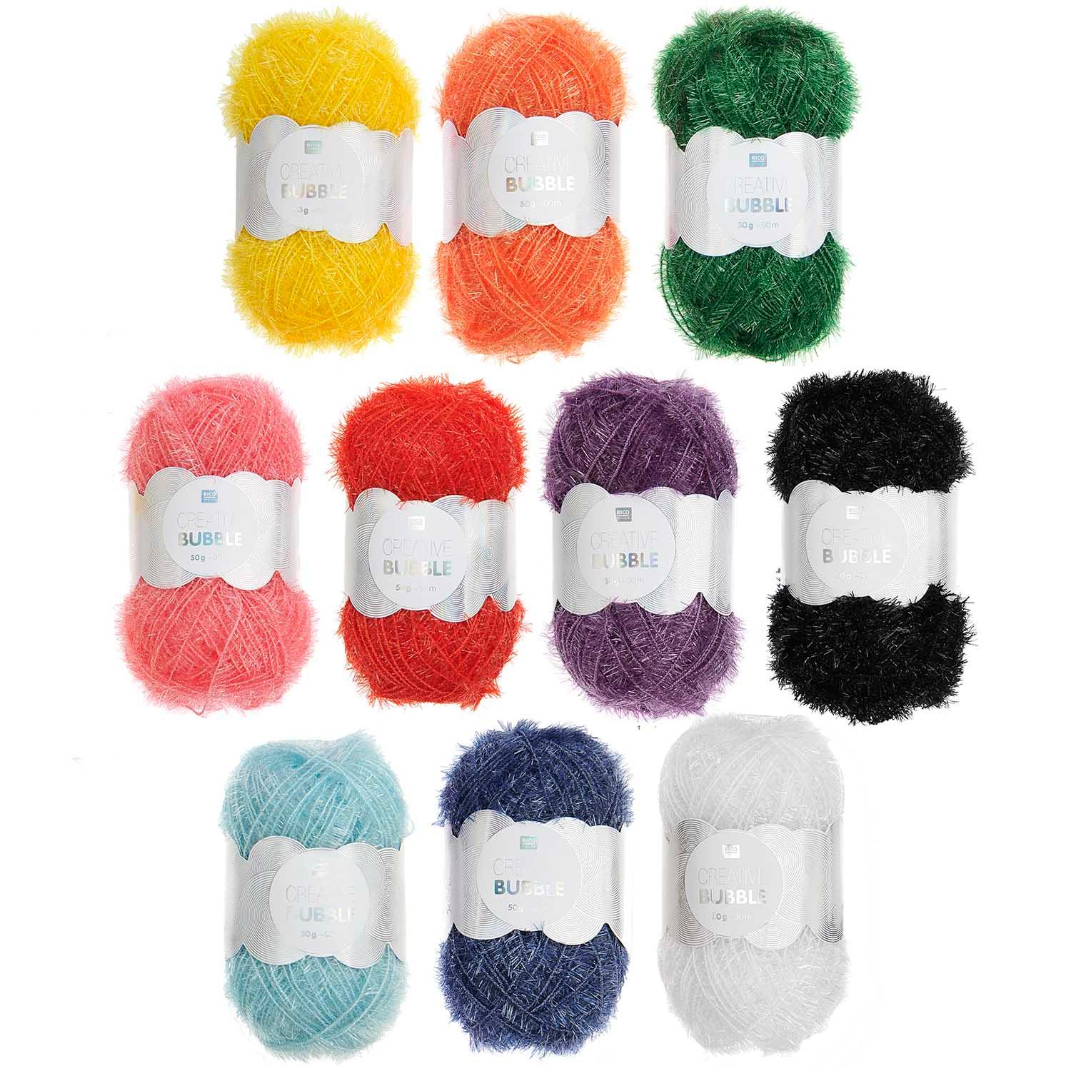 Coffret 10 pelotes de fil à crocheter Creative Bubble - Rainbow