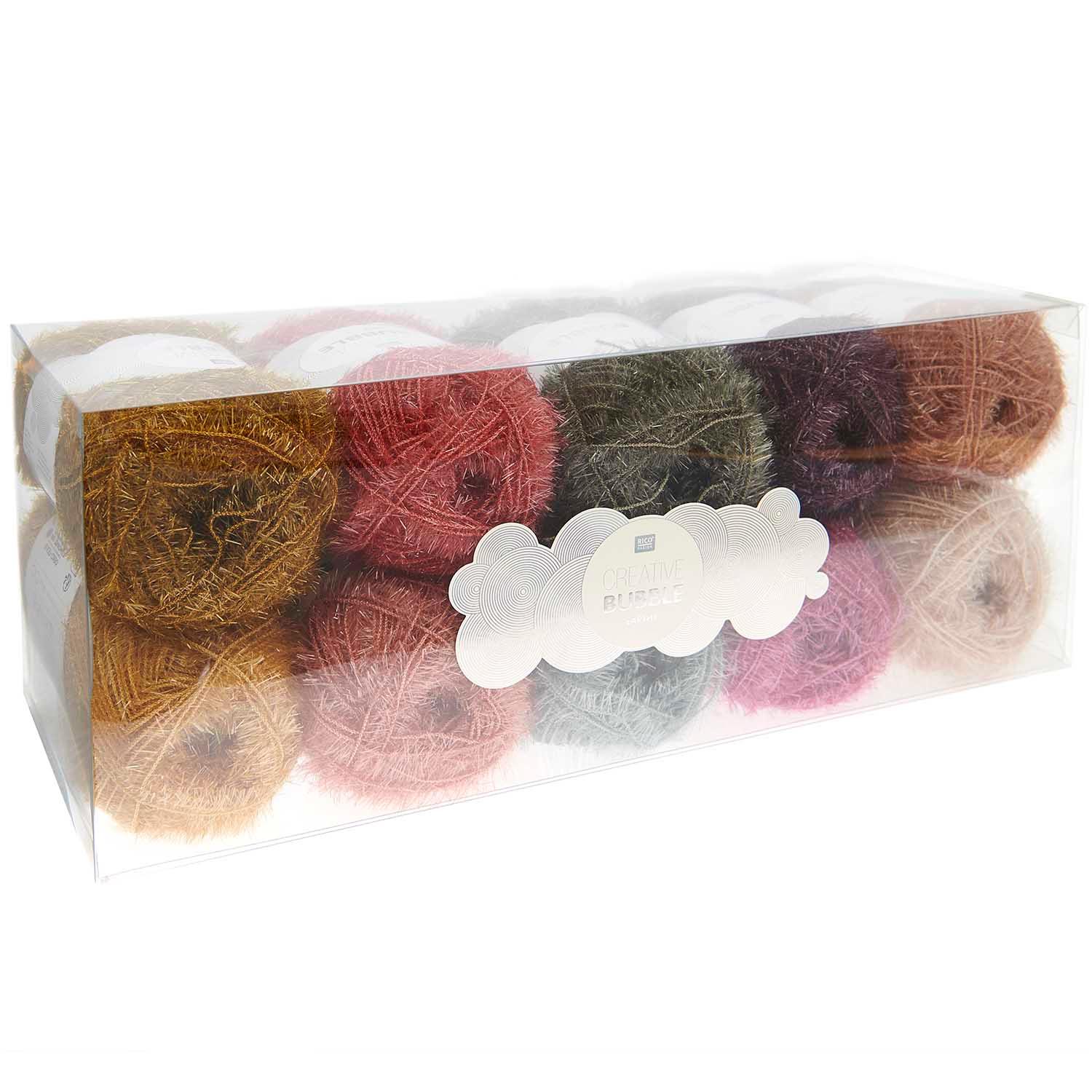 Box 10 balls of crochet Creative Bubble - Earthy