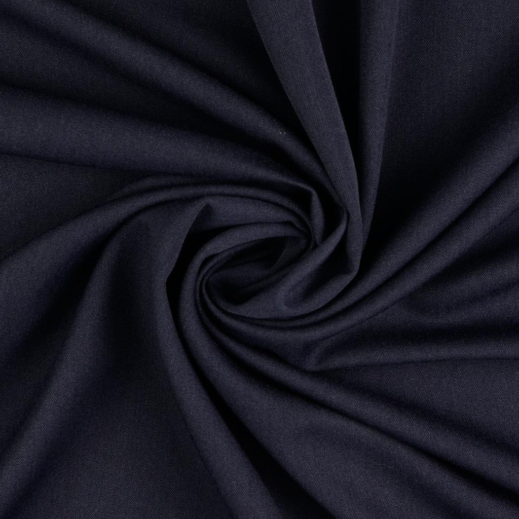 Soft gabardine fabric - dark navy blue