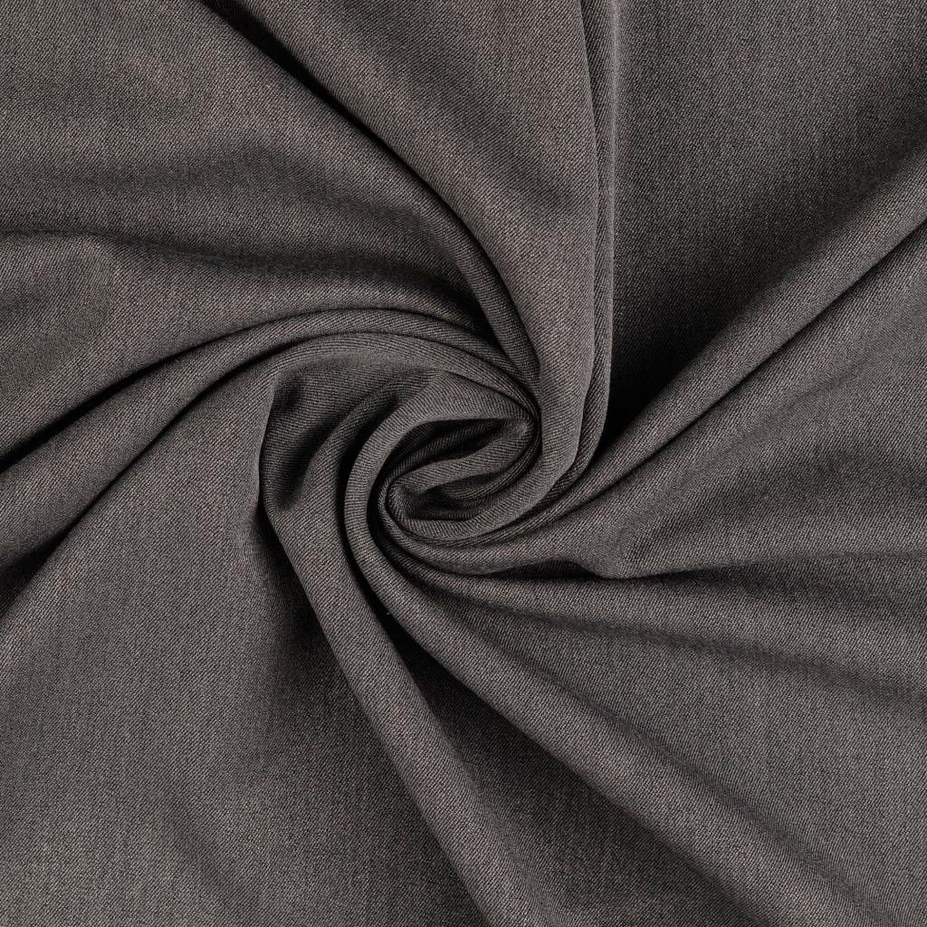 Soft gabardine fabric - dark gray