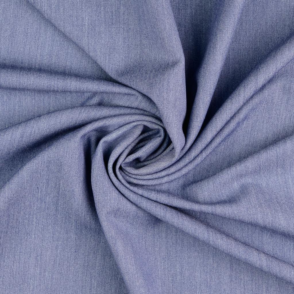 Soft gabardine fabric - Jeans blue