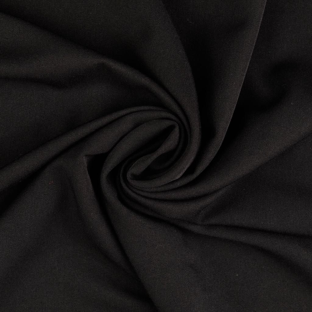 Tissu gabardine souple - Noir