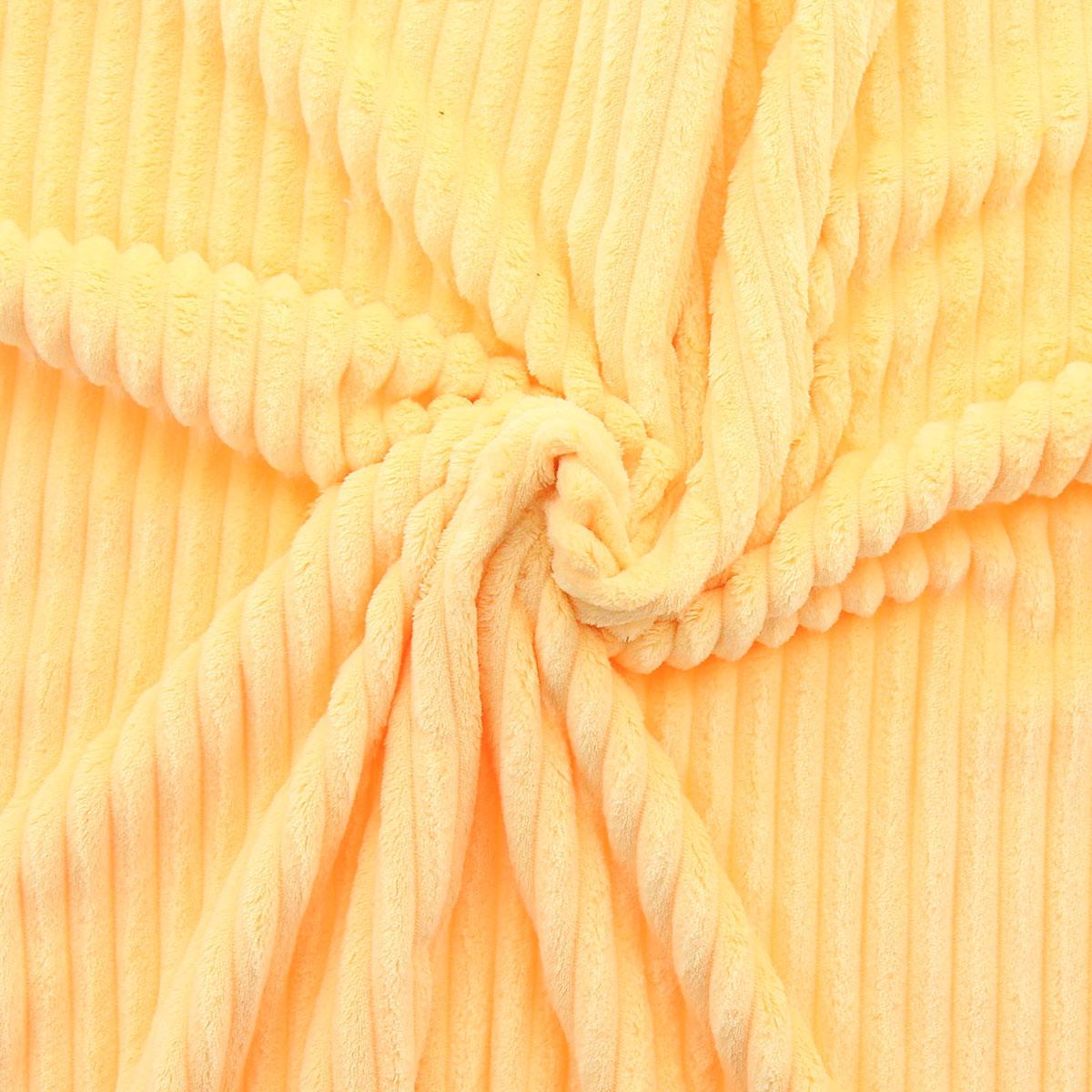 Large rib Minky fabric - Yellow