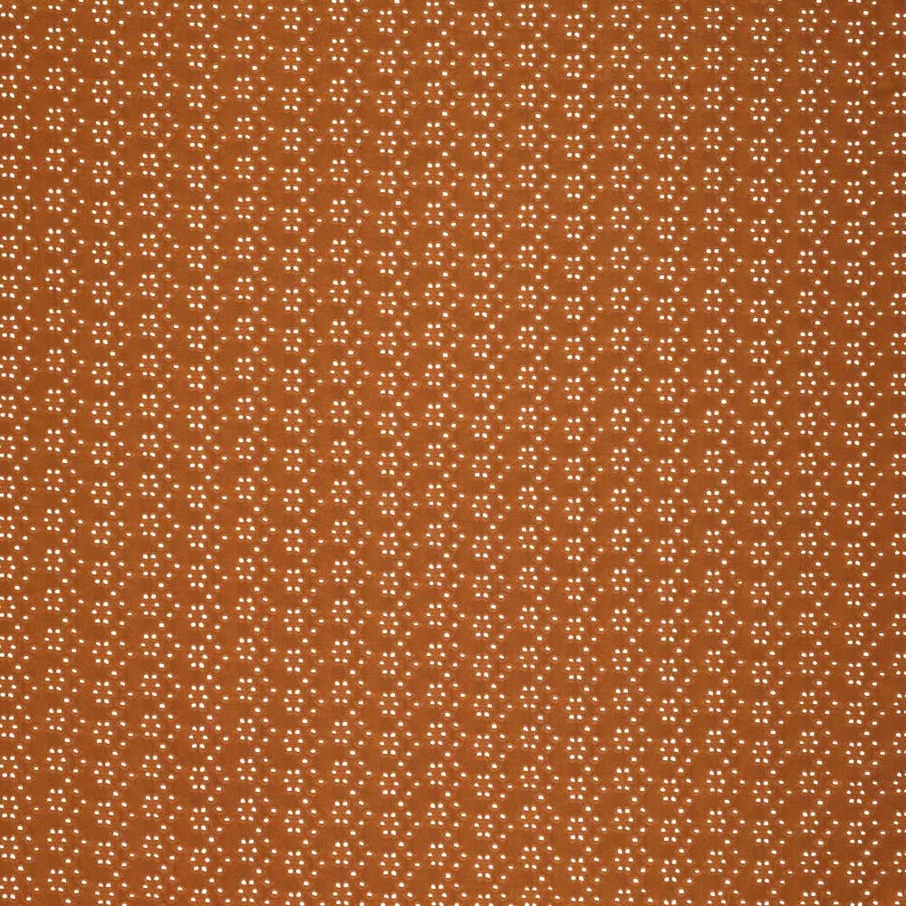 Extendable English embroidery fabric - hazelnut