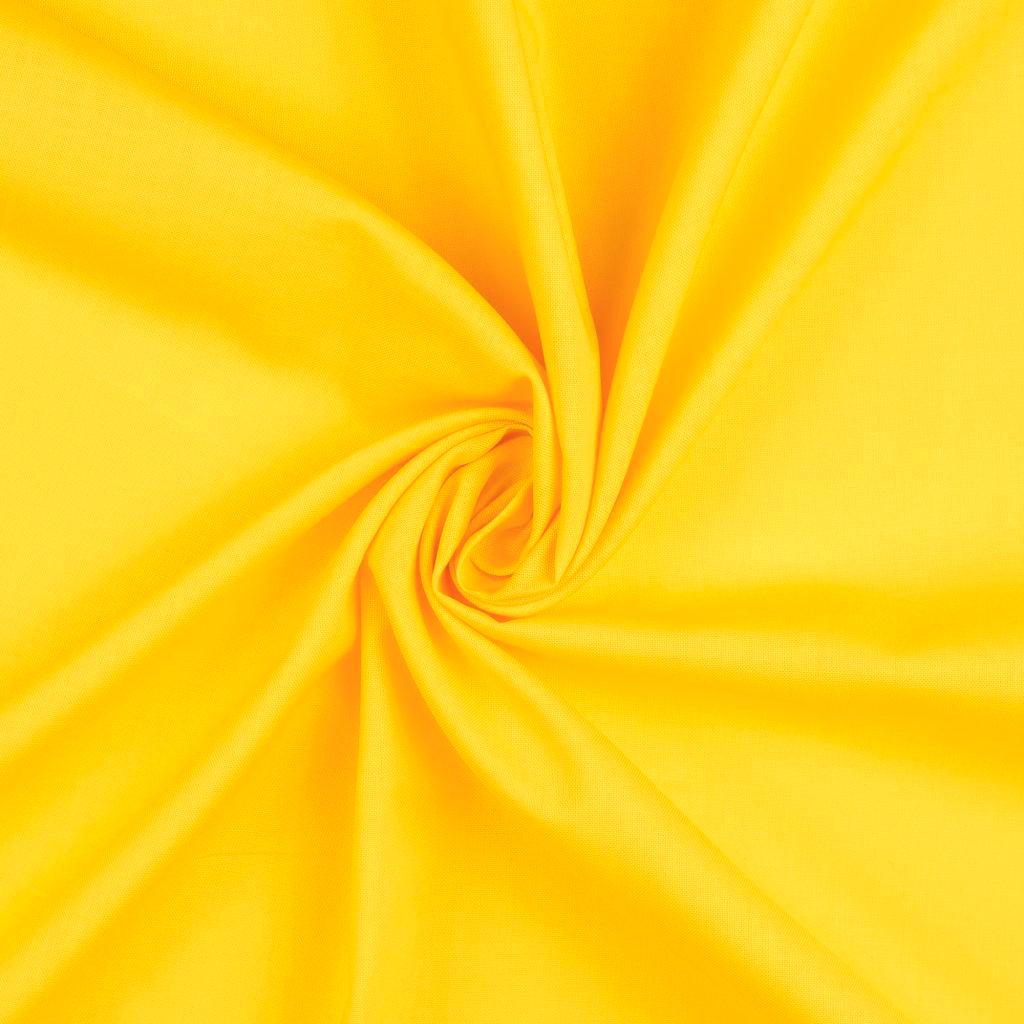 Uni cotton fabric - yellow