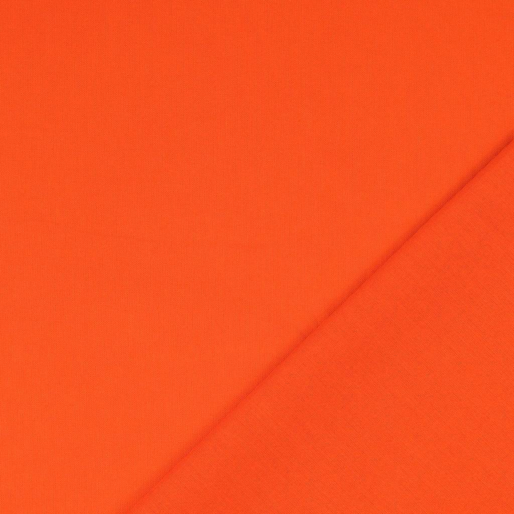 Cotton fabric Cretonne Uni - Orange