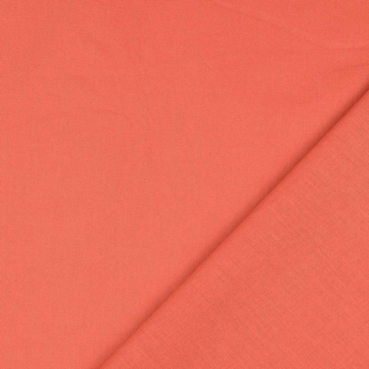 Uni cotton fabric - orange carrot