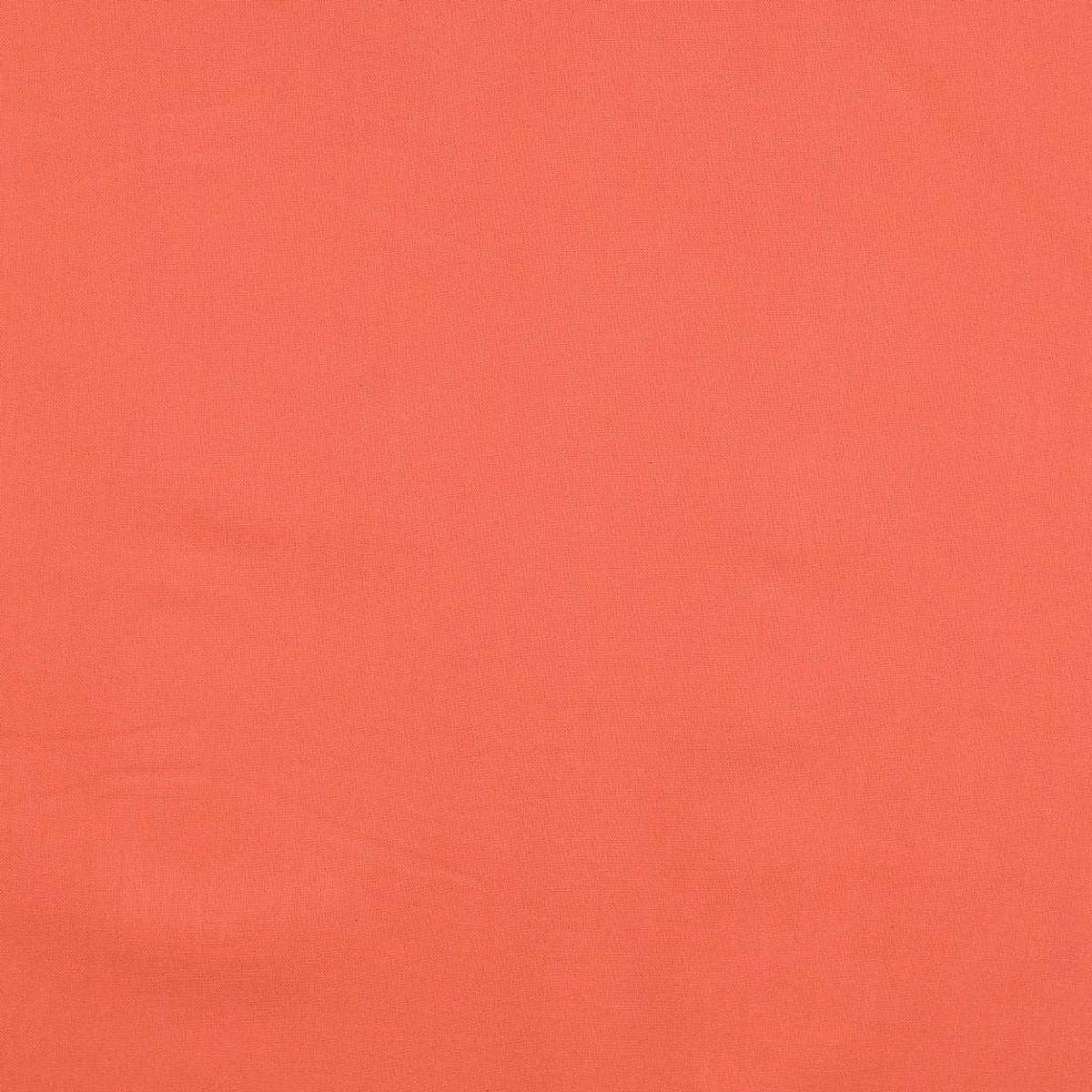 Tissu coton cretonne uni - Orange carotte