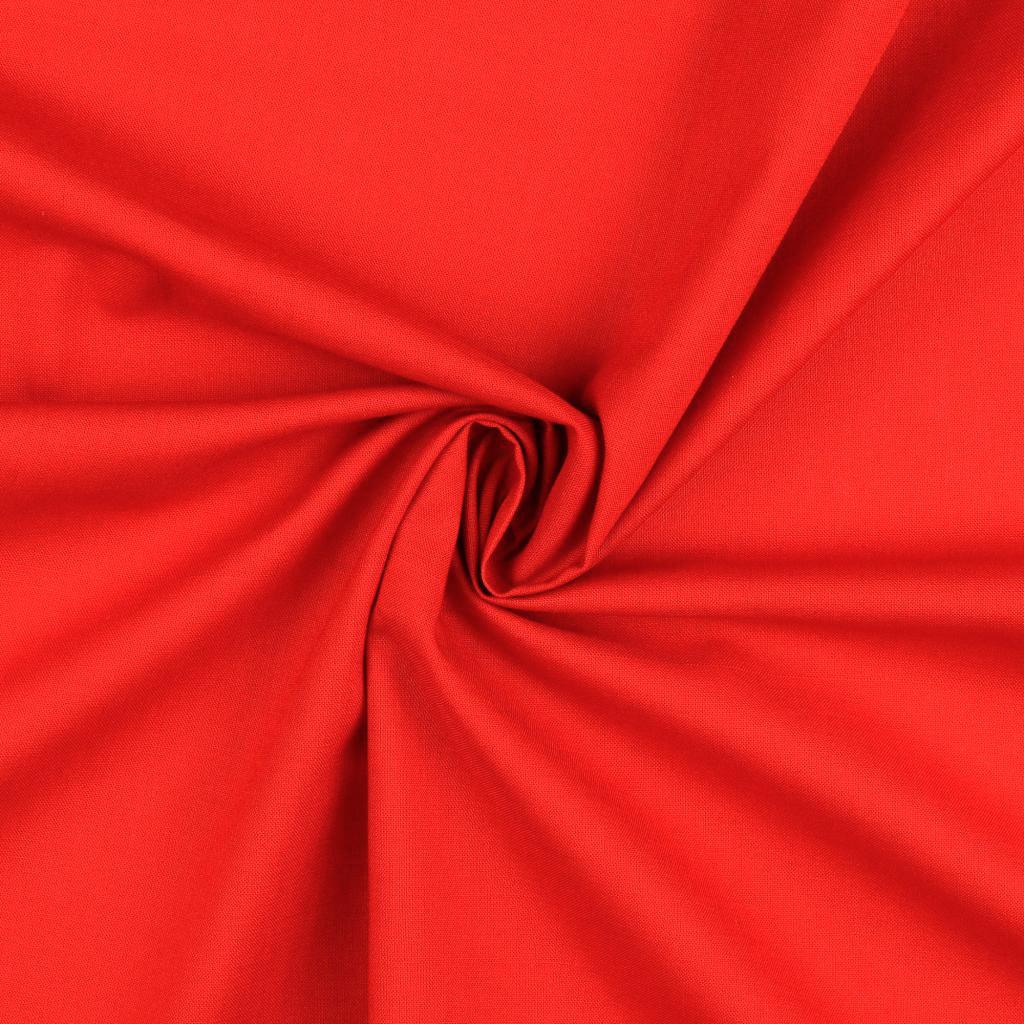 Uni cotton fabric - red