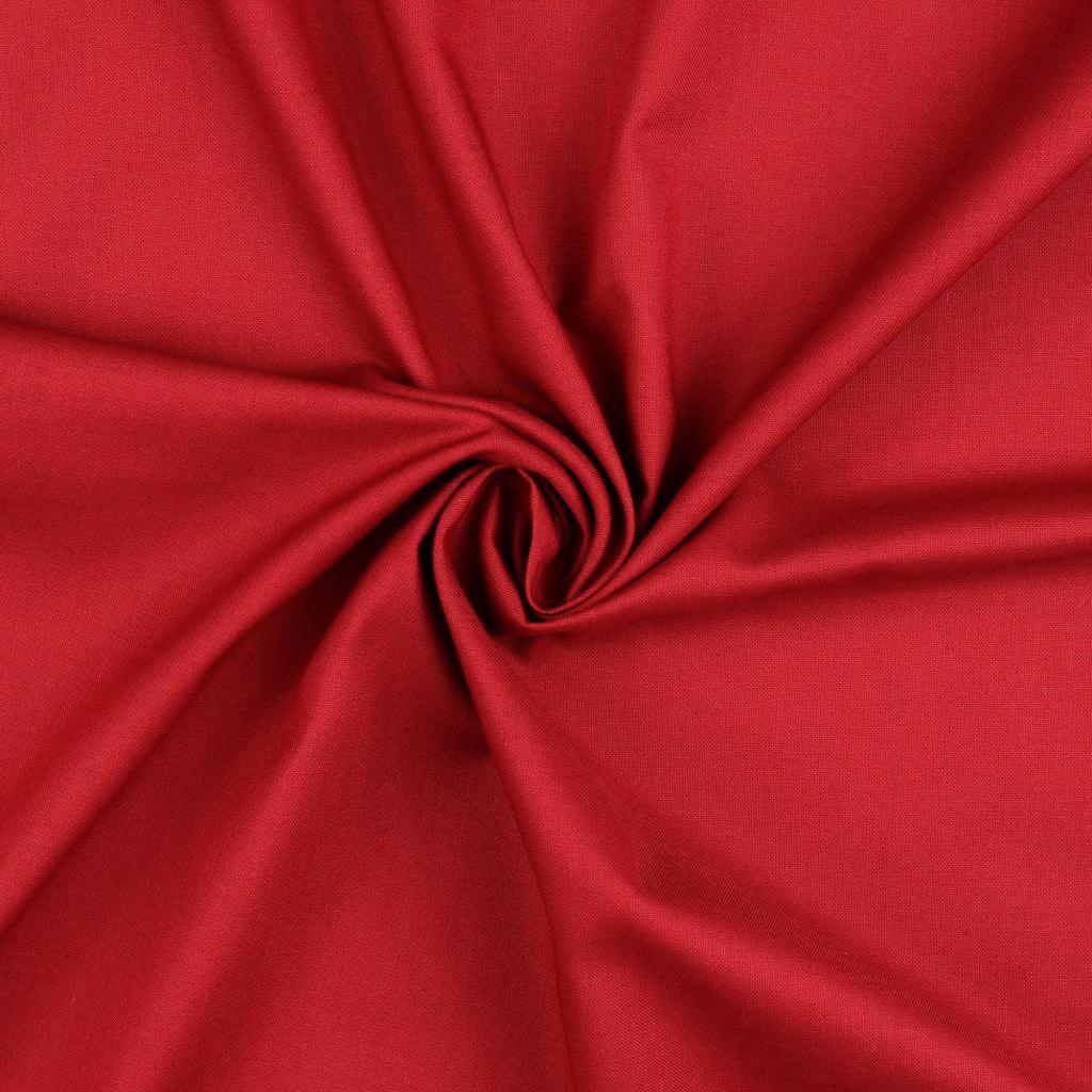 Uni cotton cotton fabric - dark red