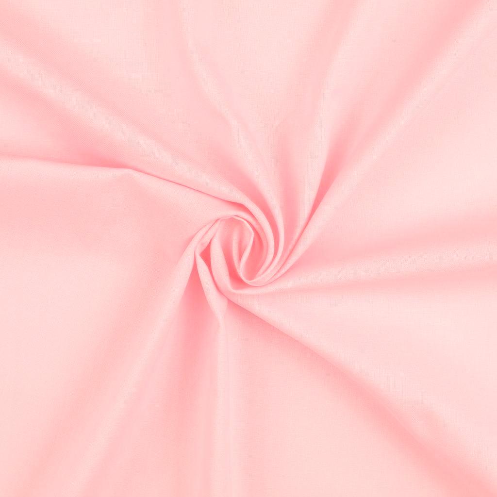 Uni cotton fabric - light pink