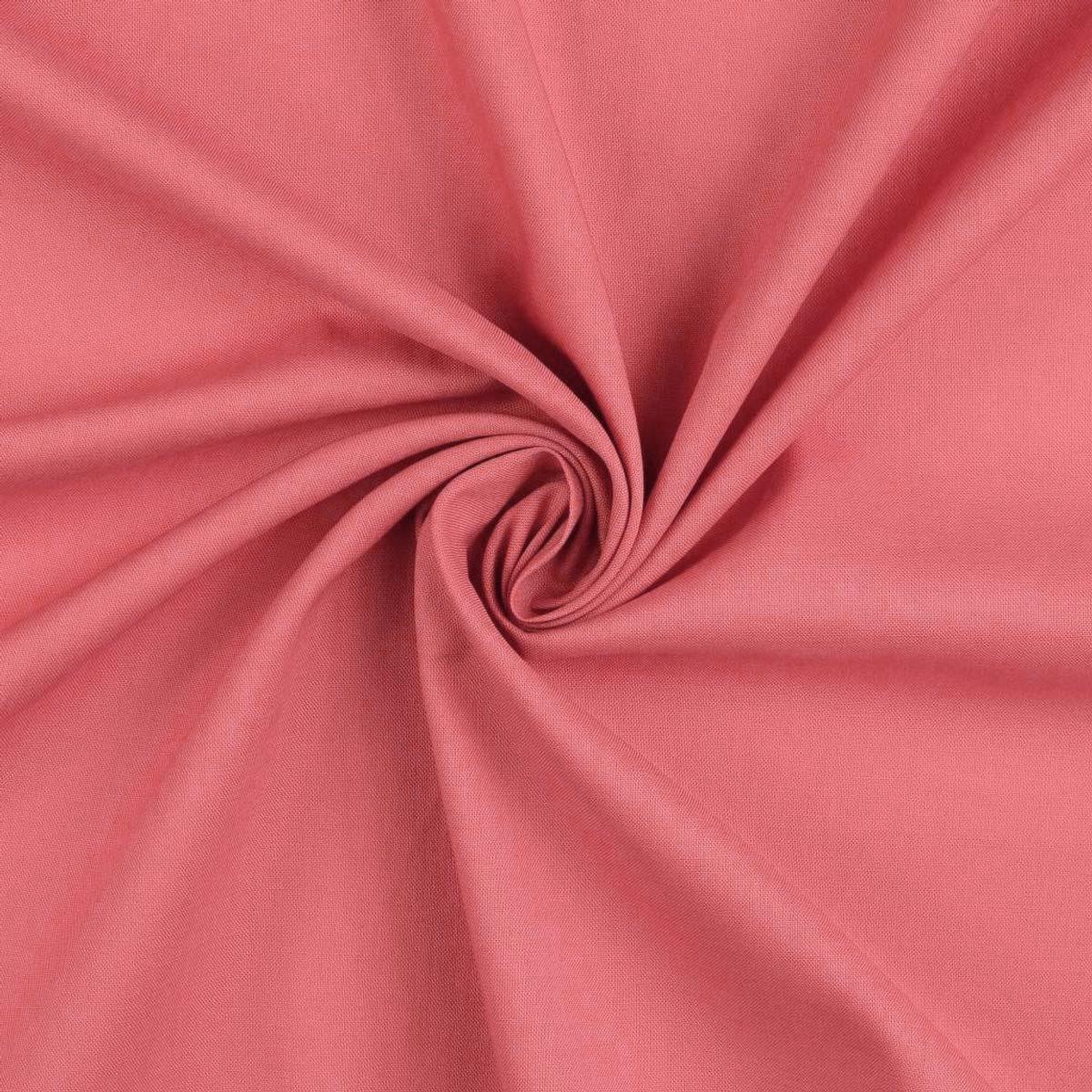 Uni cotton fabric - Corail