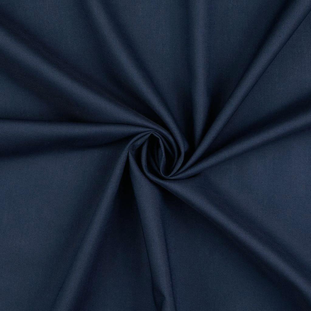 Uni cotton cotton fabric - navy blue