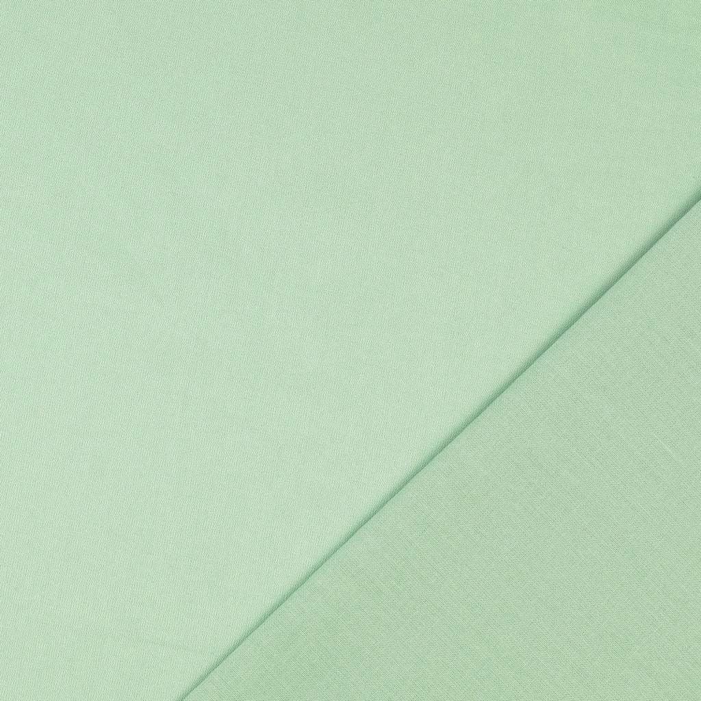 Tissu coton cretonne uni - Vert menthe