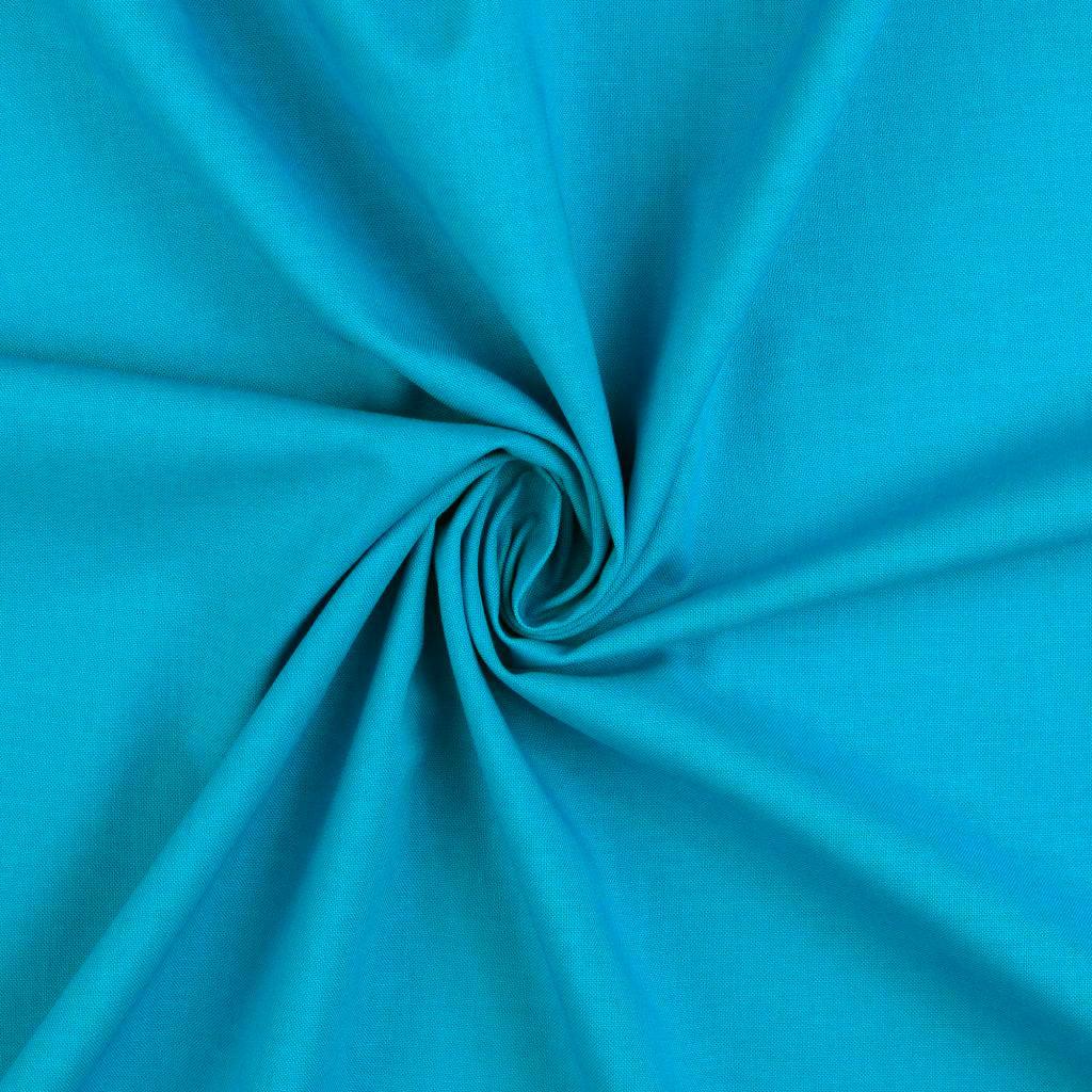 Uni cotton fabric - turquoise blue