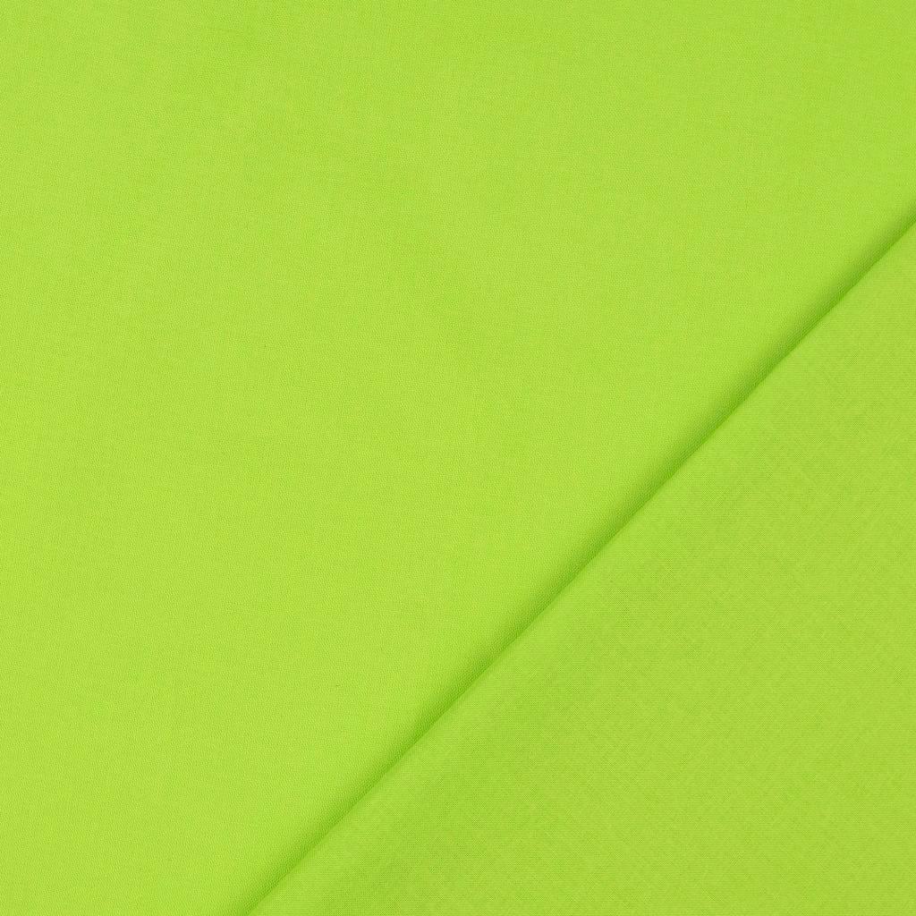 Tissu coton cretonne uni - Vert pomme