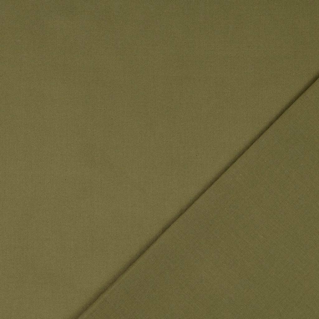 Tissu coton cretonne uni - Vert militaire