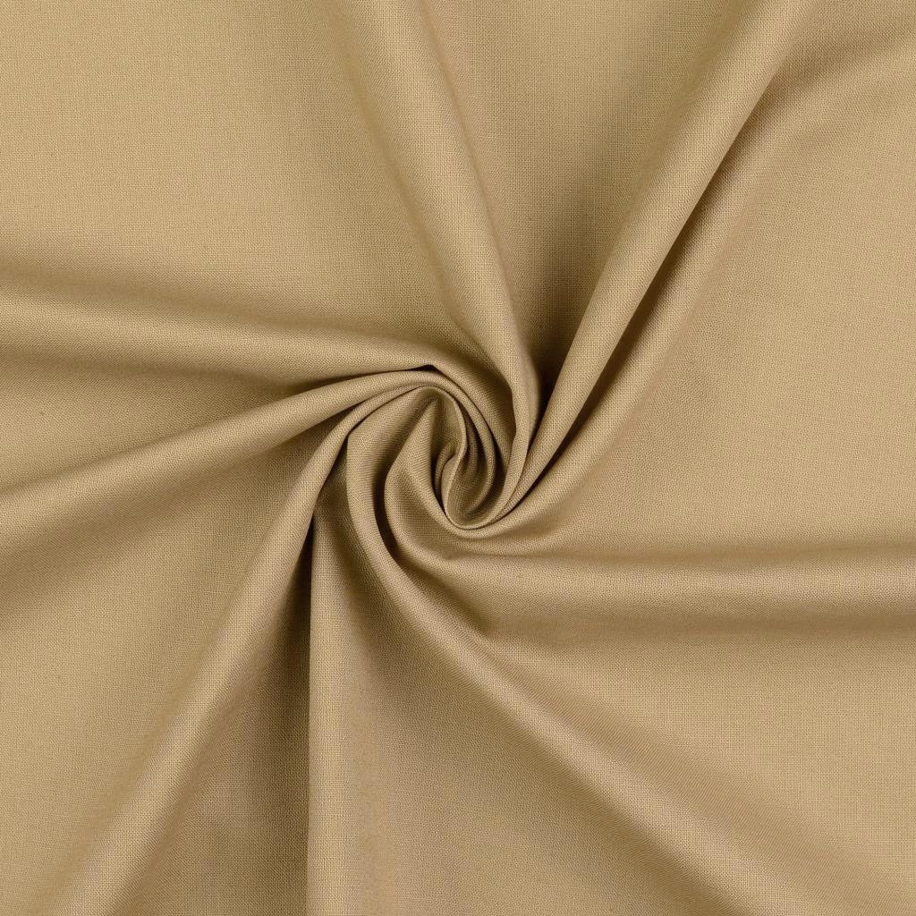 Uni cotton fabric - sepia