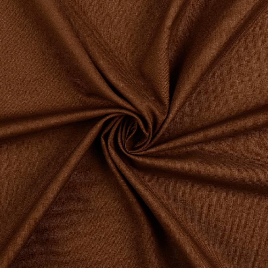 Uni cotton fabric - brown