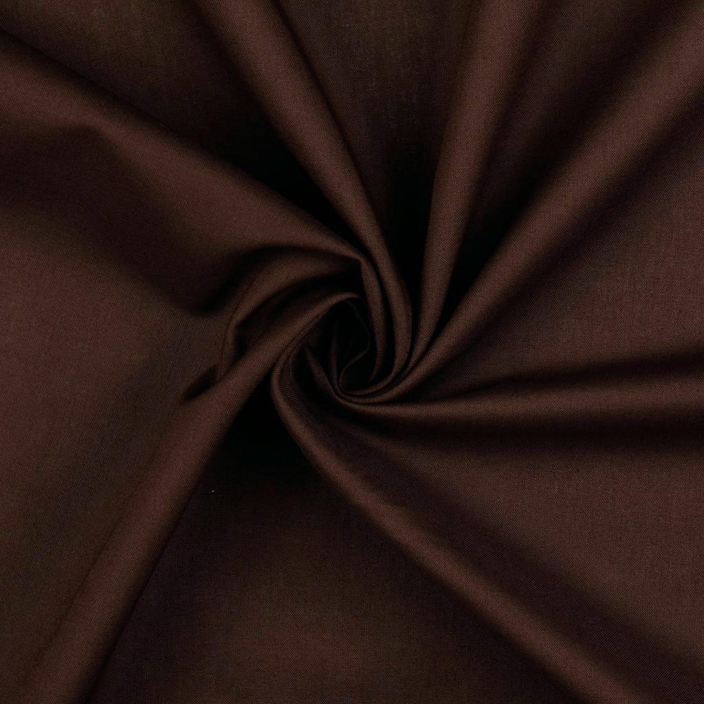 Uni cotton cotton fabric - dark brown