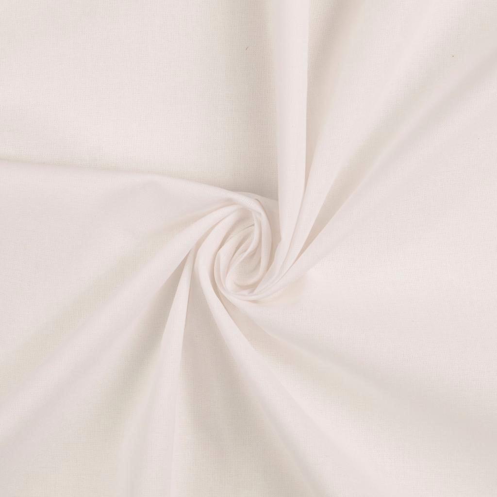 Uni cotton fabric - white