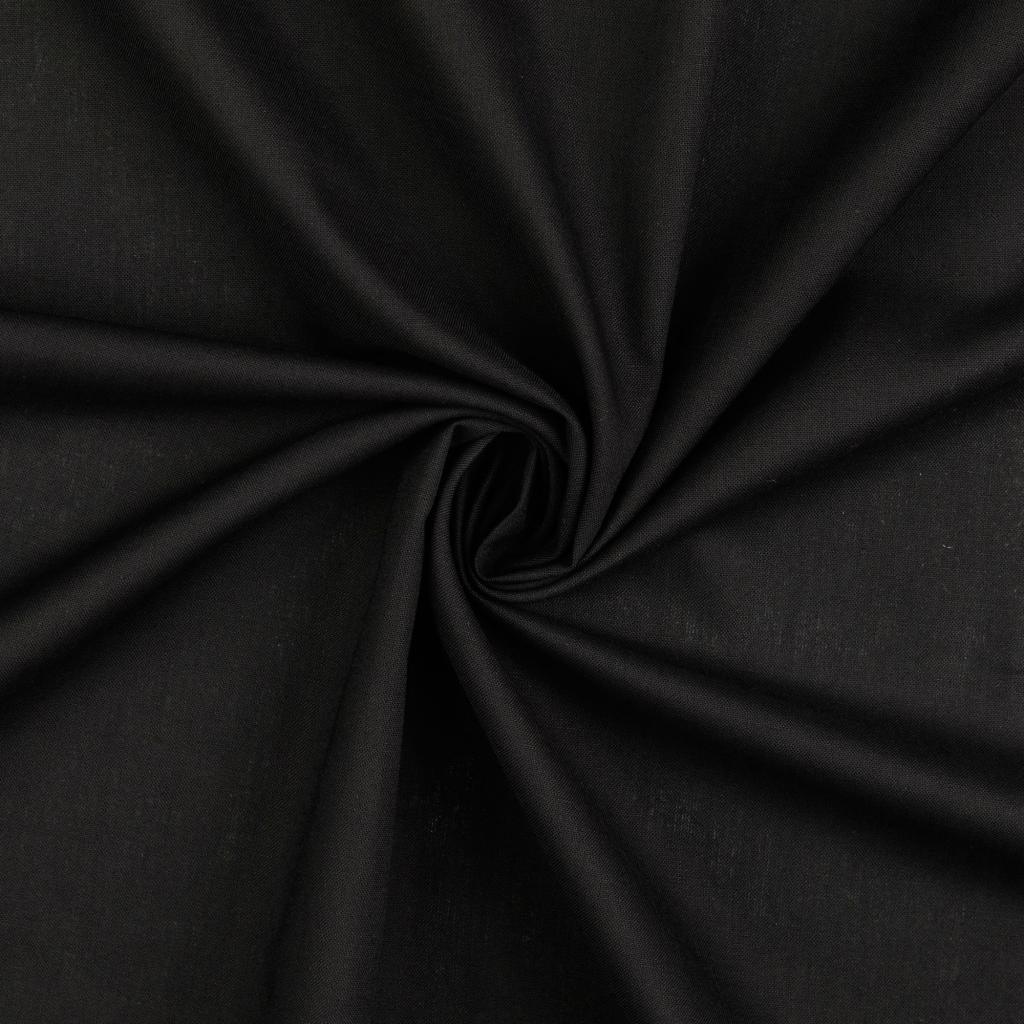 Uni cotton fabric - black