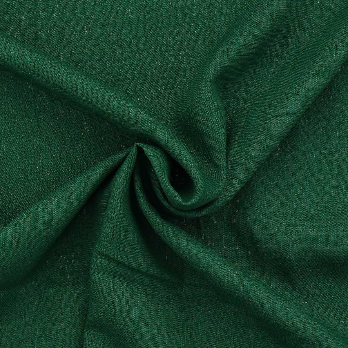 Tissu lin viscose - Vert sapin