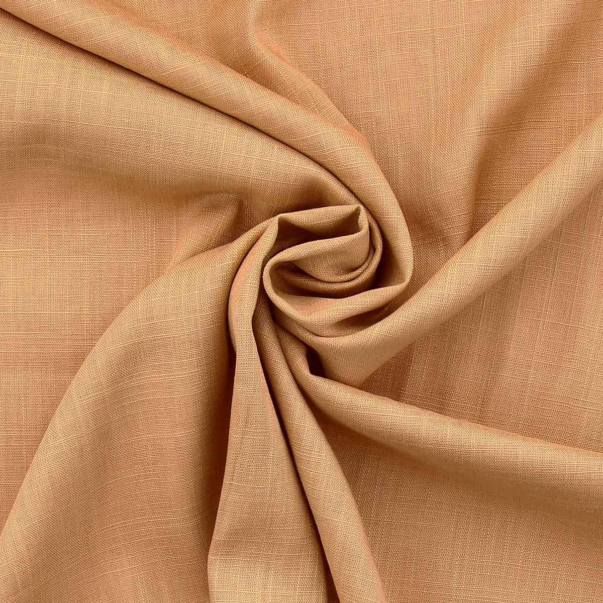 Tissu lin viscose - Beige doré