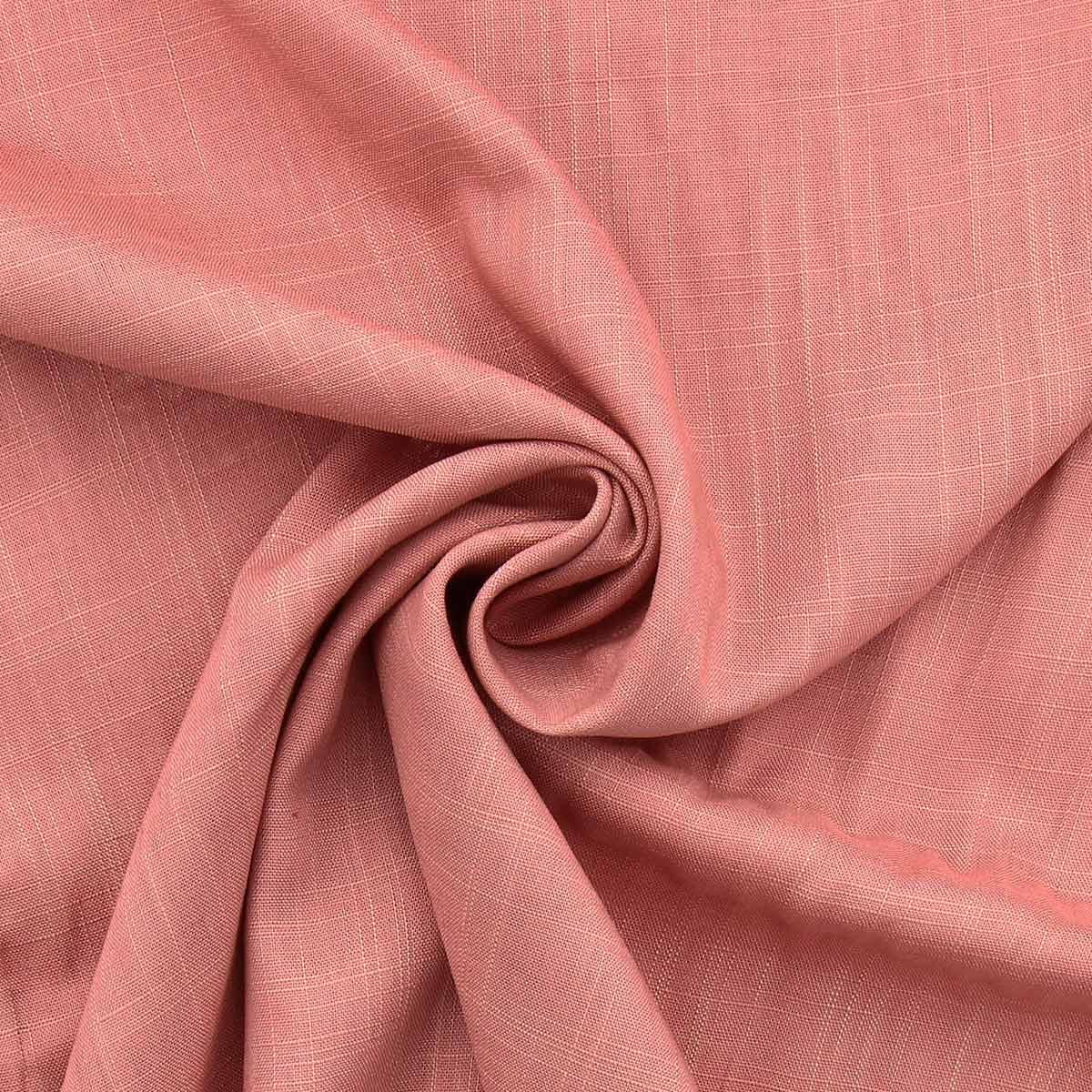 Tissu lin viscose - Rose antique