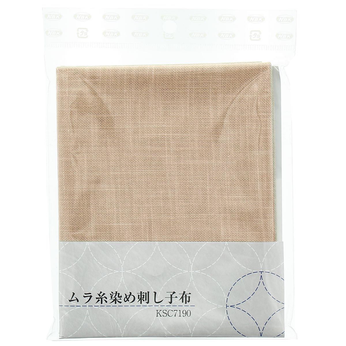 Coupon de tissu sashiko 50 cm x 55 cm - Naturel