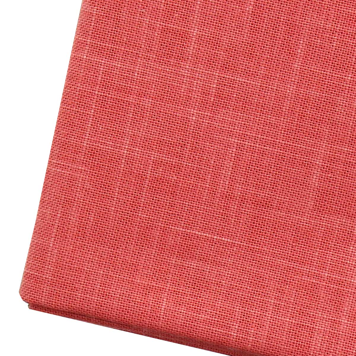 Coupon de tissu sashiko 50 cm x 55 cm - Corail