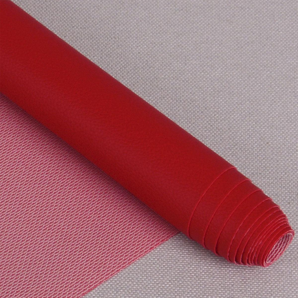 Coupon simili Karla 140 cm x 50 cm - Rouge