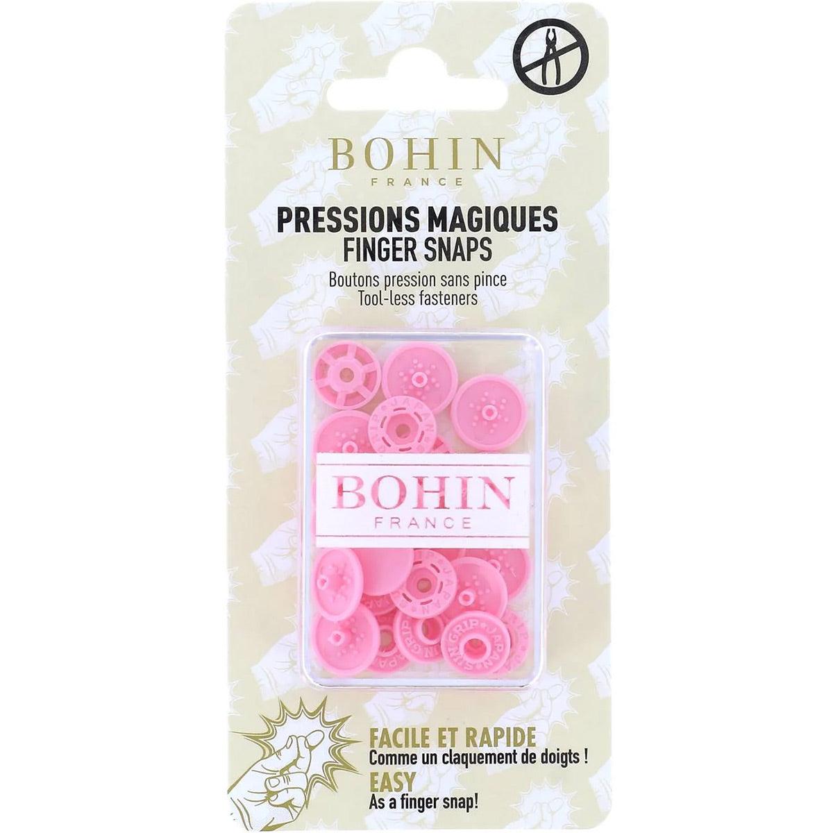 Magic pressure buttons without pliers 13 mm - pink