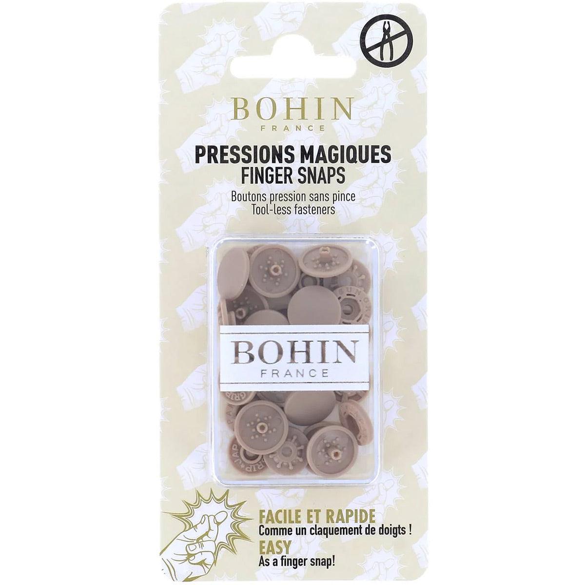 Boutons pression magiques sans pince 13 mm - Beige