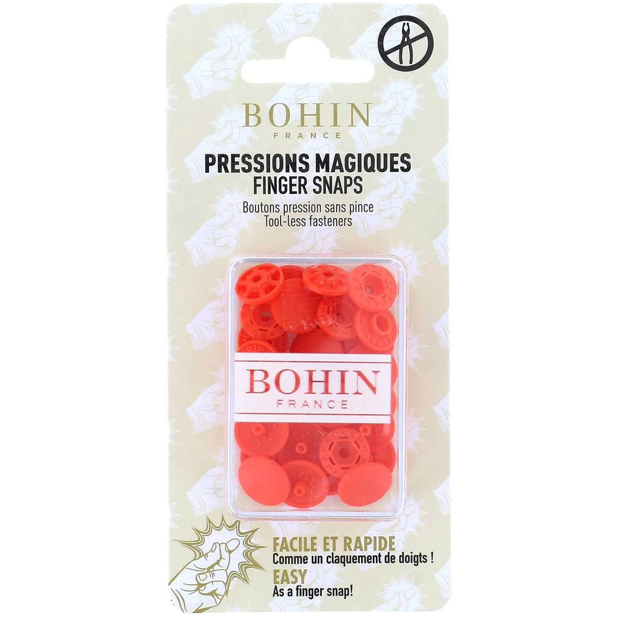 Boutons pression magiques sans pince 13 mm - Orange