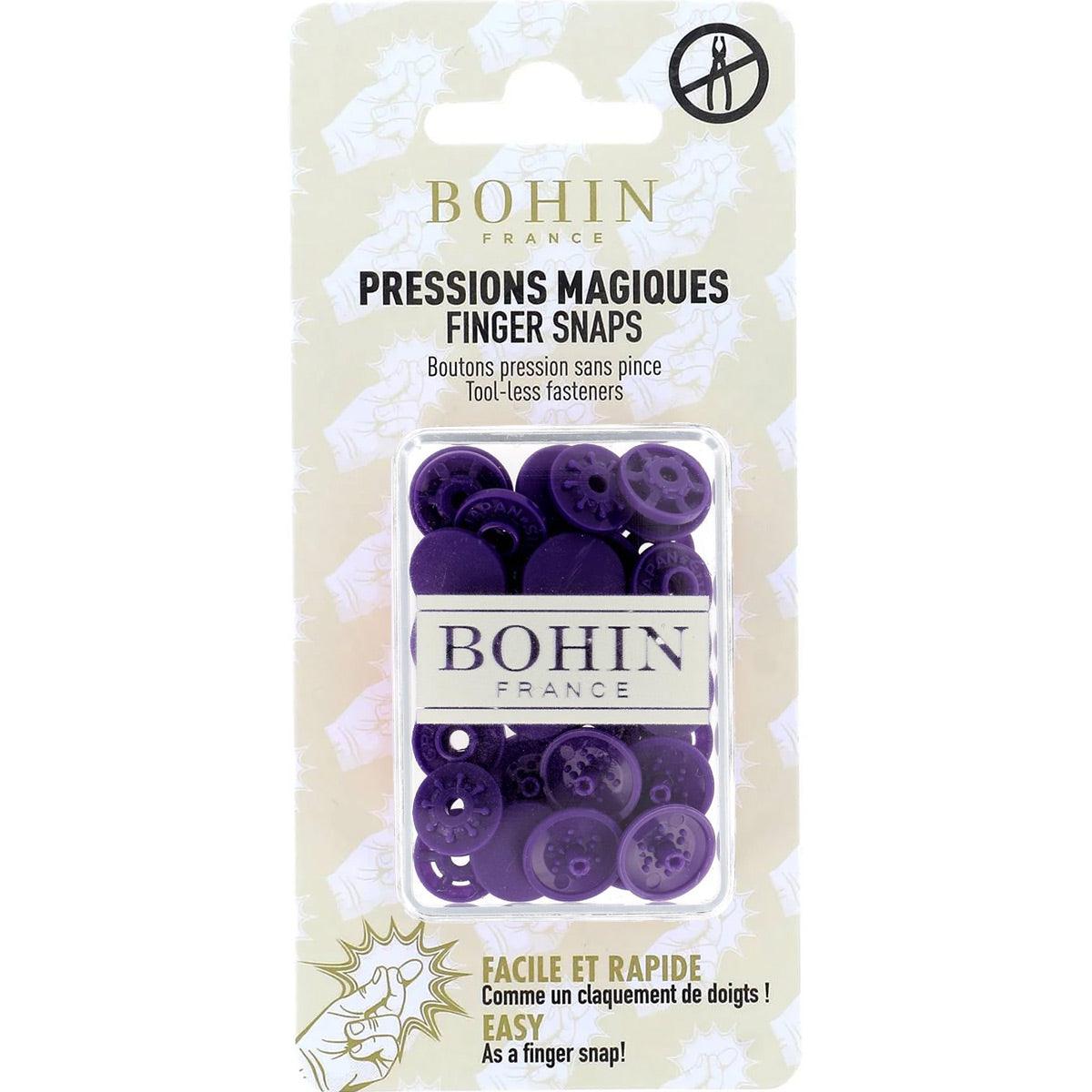 Magic pressure buttons without pliers 13 mm - purple