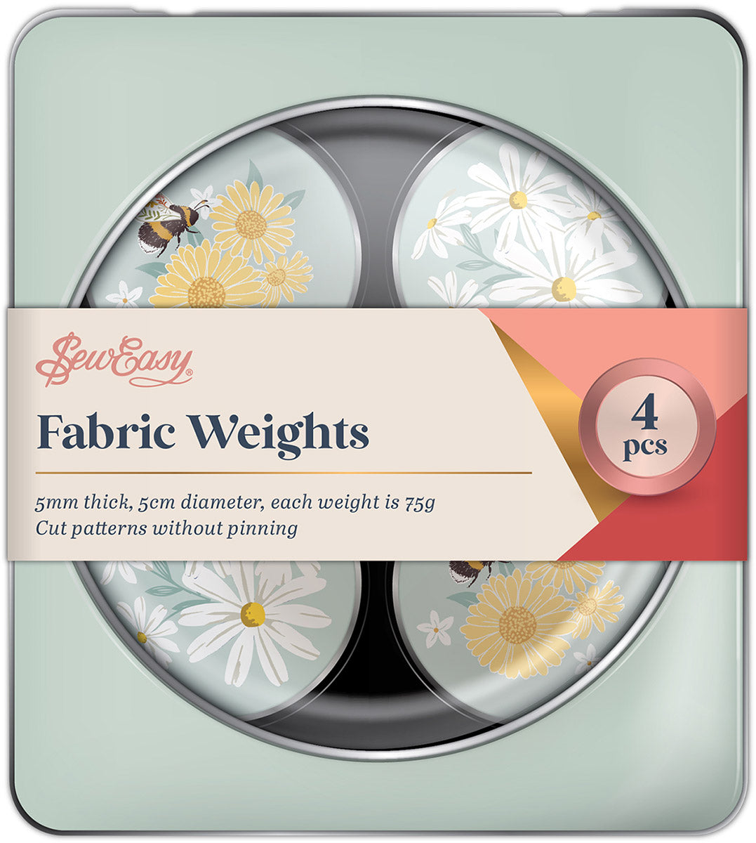 4 -weight box for sewing - Marguerites